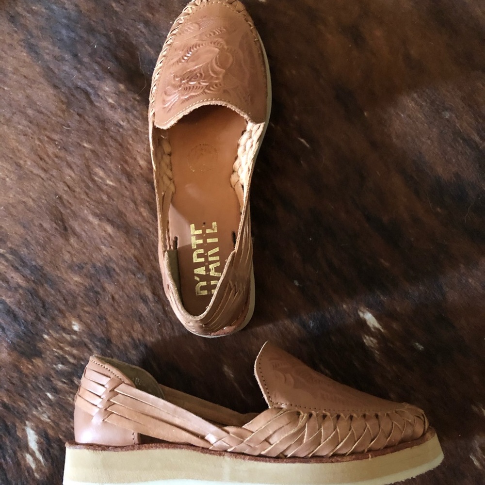 Brown Leather Huarache Shoes